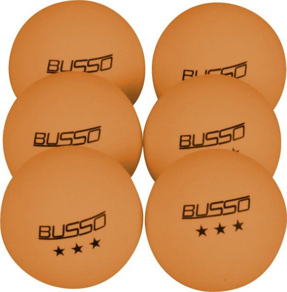 Busso Bs BS23121 Pinpon Topu 6Lı (Turuncu)