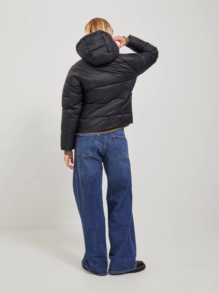 JJXX Bayan Puffer Kapüşonlu Siyah Renk Mont 12238268 - 2