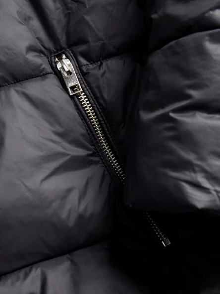 JJXX Bayan Puffer Kapüşonlu Siyah Renk Mont 12238268 - 4