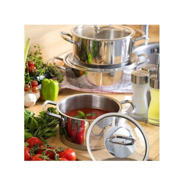 Amboss Dıa-4004 Diamond 8 Parça Cam Kapak Tencere Seti - 2