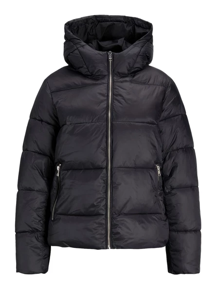 JJXX Bayan Puffer Kapüşonlu Siyah Renk Mont 12238268 - 7