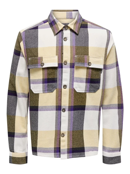 ONLY & SONS Erkek Önü Cepli Oduncu Gömlek 22025473
