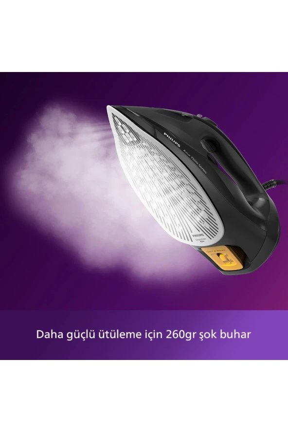 Philips Azur DST7511/80 7500 Serisi Siyah 3200 W Buharlı Ütü - 3