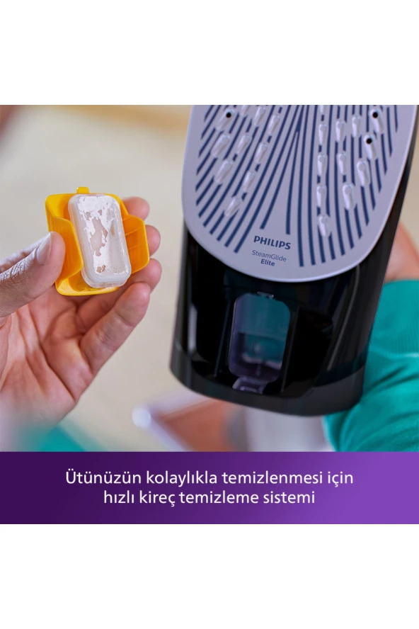 Philips Azur DST7511/80 7500 Serisi Siyah 3200 W Buharlı Ütü - 6