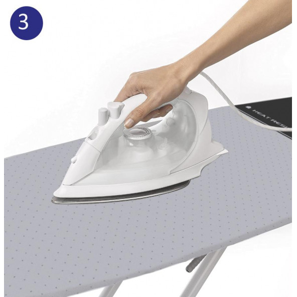 GERCELLA(HEDİYELİ) OPTİMUM PARK GO ÜTÜ MASASI KILIFI ÖRTÜSÜ BEZİ(1AD.ÇAMAŞIR YIKAMA FİLESİ HEDİYE) - 5