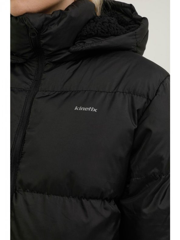 Kinetix W-Bella Coat 2pr Siyah Kadın Uzun Kaban - 4