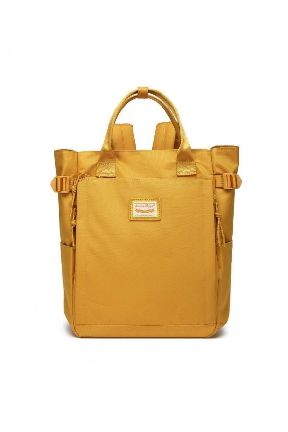 Bagacar Smart Bag 3194 Okul ve Günlük Laptop Bölmeli Sırt Çantası Hardal - 4