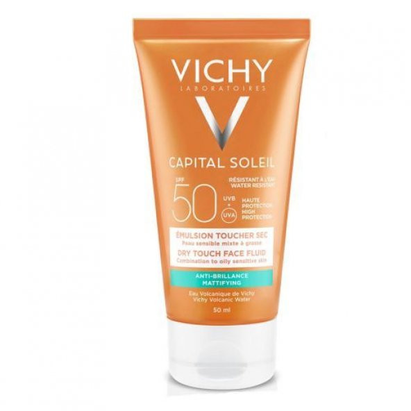 Vichy Capital Soleil Spf50 Mattifying Face Fluid Emulsion Dry Touch 50ml