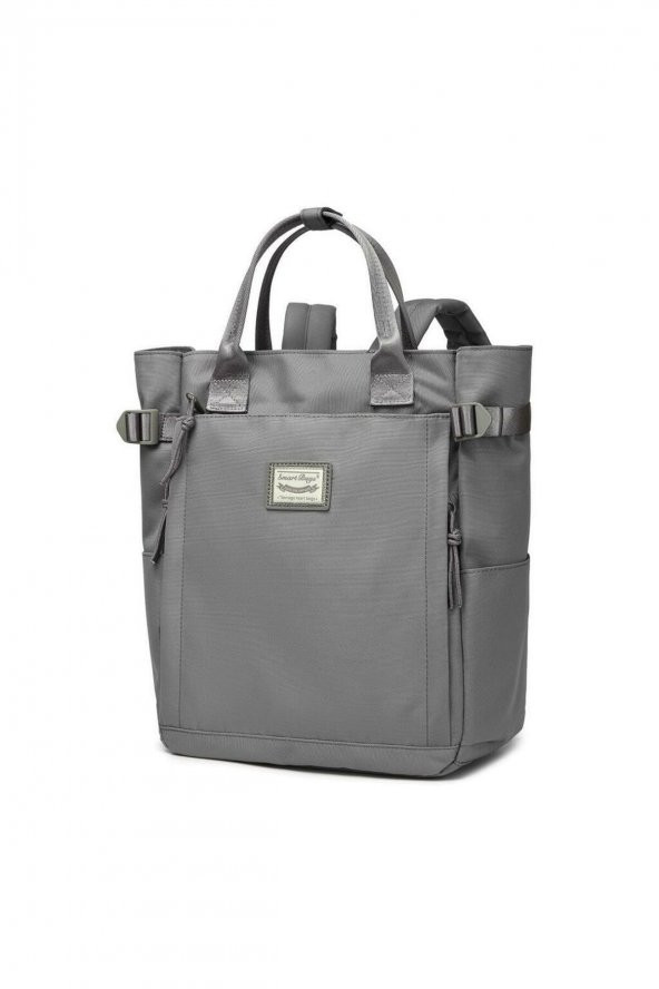 Bagacar Smart Bag 3194 Okul ve Günlük Laptop Bölmeli Sırt Çantası Vizon - 3