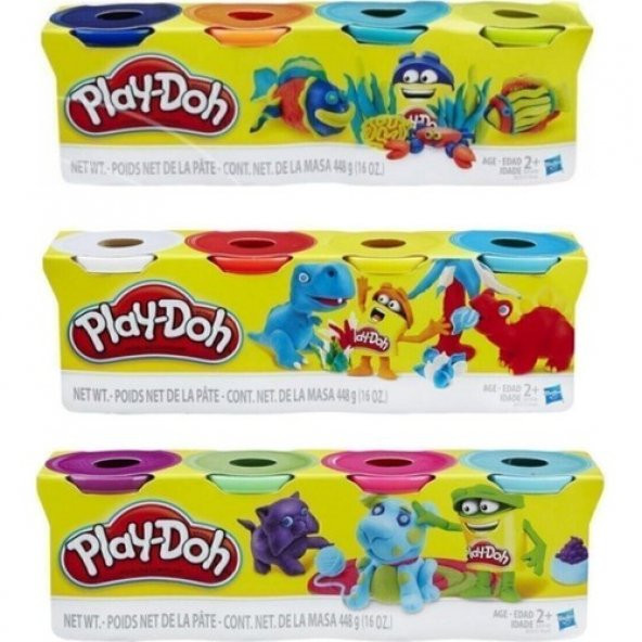 Play-Doh Play-Doh 4lü Hamur x 3 Adet