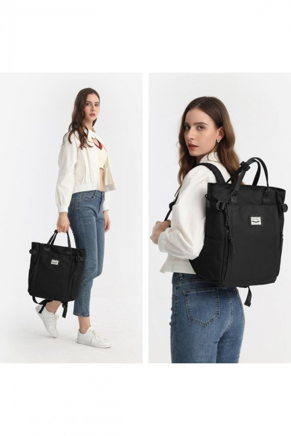 Bagacar Smart Bag 3194 Okul ve Günlük Laptop Bölmeli Sırt Çantası Açık Gri - 4