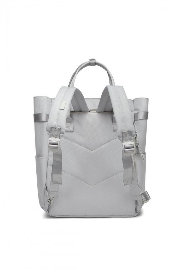 Bagacar Smart Bag 3194 Okul ve Günlük Laptop Bölmeli Sırt Çantası Açık Gri - 6