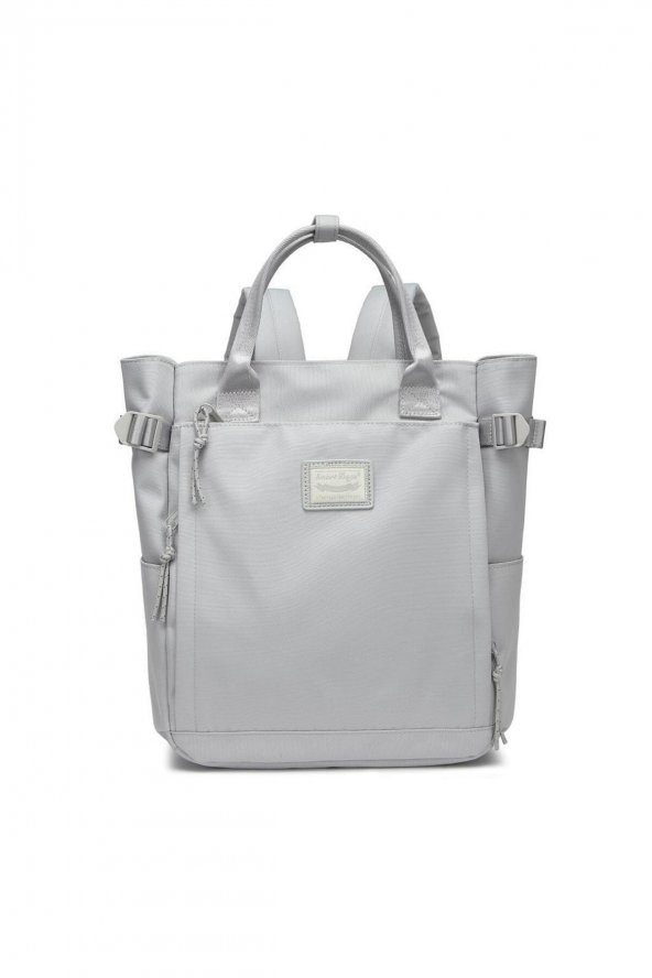 Bagacar Smart Bag 3194 Okul ve Günlük Laptop Bölmeli Sırt Çantası Açık Gri - 7