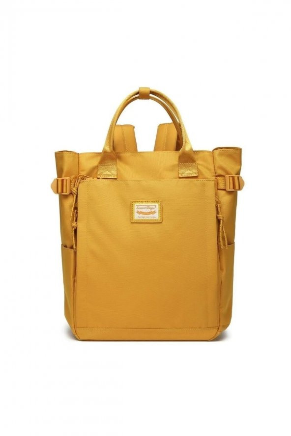 Bagacar Smart Bag 3194 Okul ve Günlük Laptop Bölmeli Sırt Çantası Hardal - 2