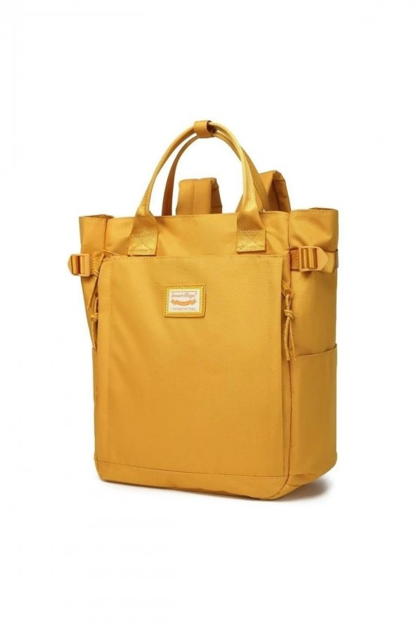 Bagacar Smart Bag 3194 Okul ve Günlük Laptop Bölmeli Sırt Çantası Hardal - 4