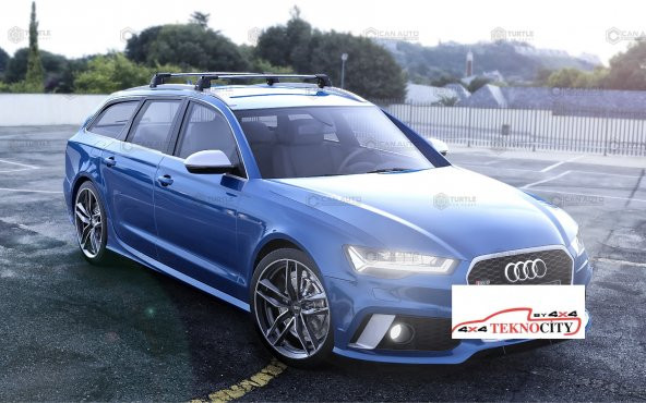 AUDİ A4 AVANT (B8) 2008-2016 - TAVAN BAGAJ APARATI ARA ATKI ALUMİNYUM RENK