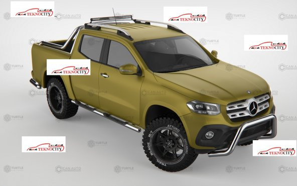 MERCEDS X CLASS 2016+ TAVAN BARI ALUMİNYUM - 2