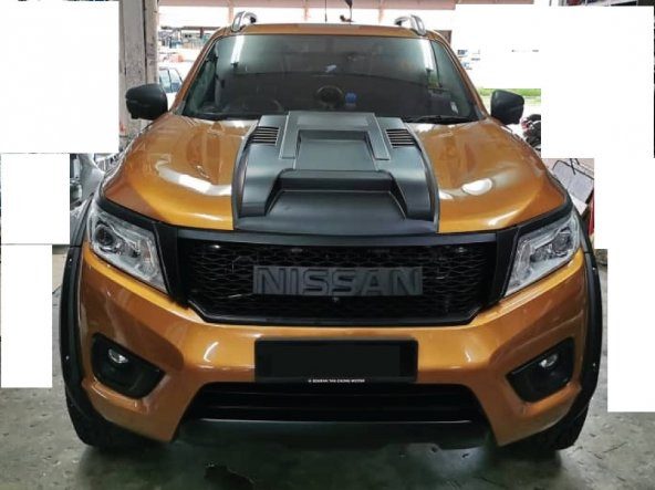 NİSSAN NAVARA NP 300 2015 +  KAPUT HAVALANDIRMA KAPLAMASI-(KAPUT ŞİŞİRME) HOOD SCOOP - Resim 2