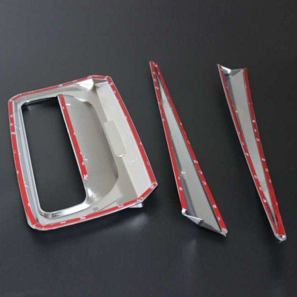 FORD RANGER T7 2015-2018  BAGAJ KİLİT ÇERÇEVESİ KROM - Resim 2