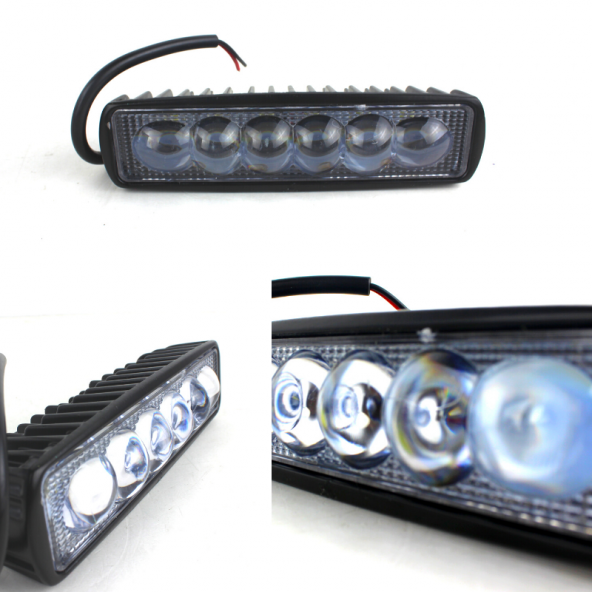 OFFROAD SİS LAMBASI MERCEKLİ  TİP BEYAZ LED 18W ürün görseli