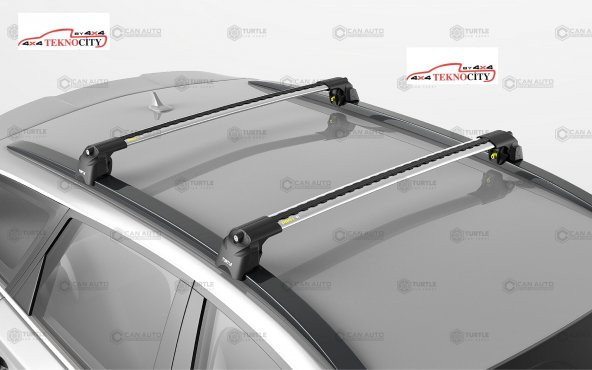 FİAT 500 SUV 2014 - TAVAN BAGAJ APARATI ARA ATKI ALUMİNYUM RENK - Resim 2