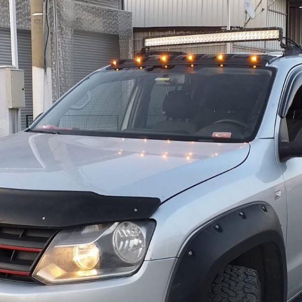 VOLKSWAGEN AMAROK TAVAN KEBİ MOON VİSÖR LED IŞIKLI TURUNCU LED