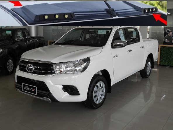 TOYOTA HILUX REVO 2015 -2019 MOONVİSÖR (TAVAN KEBİ) BEYAZ LEDLİ ABS PLASTİK