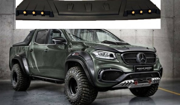 MERCEDS X CLASS MOOVİSÖR TAVAN KEBİ ABS PLASTİK SARI LEDLİ