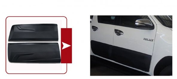 Toyota Hılux Revo 2015+2019 Kapı Kaplaması -Gövde Kaplaması ithal - 3