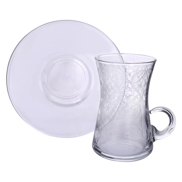 Lıvıano Kulplu Çay Takımı 12 Parça Barok