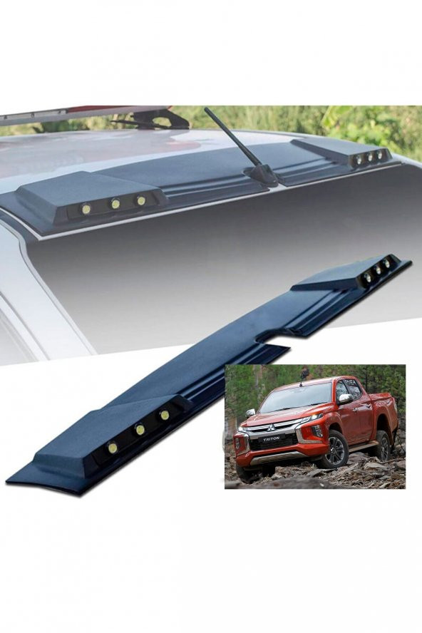 MITSUBISHI L 200 2019+ TRITON TAVAN KEPİ-MOONVİSÖR  BEYAZ LEDLİ ABS PLASTİK