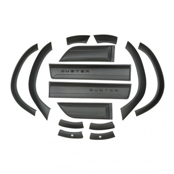 DACİA DUSTER 2018 + ÇAMURLUK DODİK KAPI KAPLAMA SETİ KABARTMA TİP - Resim 2