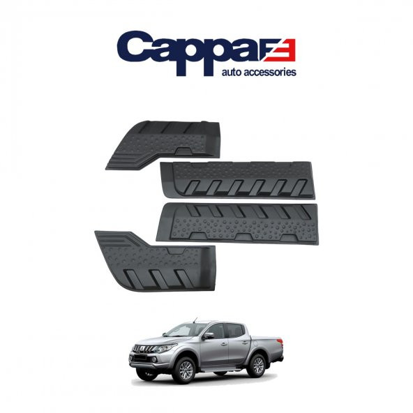 CAPPAFE L200 2015-2019 Kapı Koruma Dodik UV Kat. (ABS) 4 PARÇA - 3