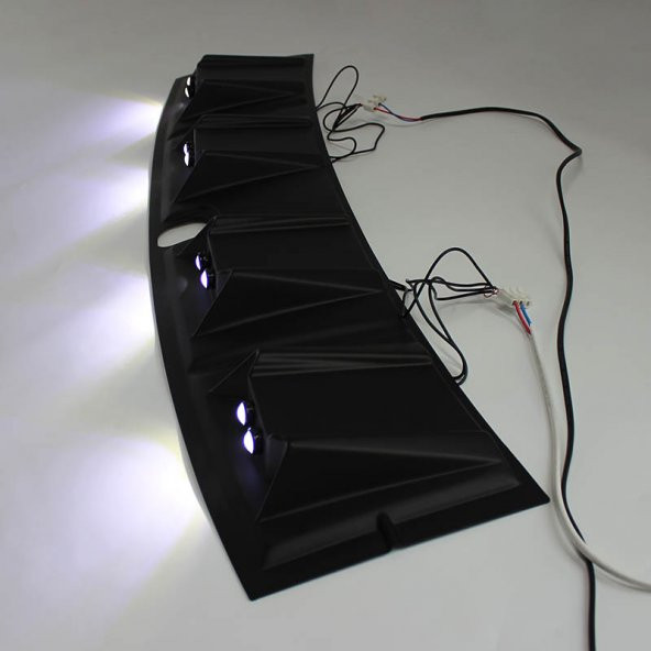 Mitsubishi l 200 2019 + tavan kebi -moonvisör turuncu led - 3