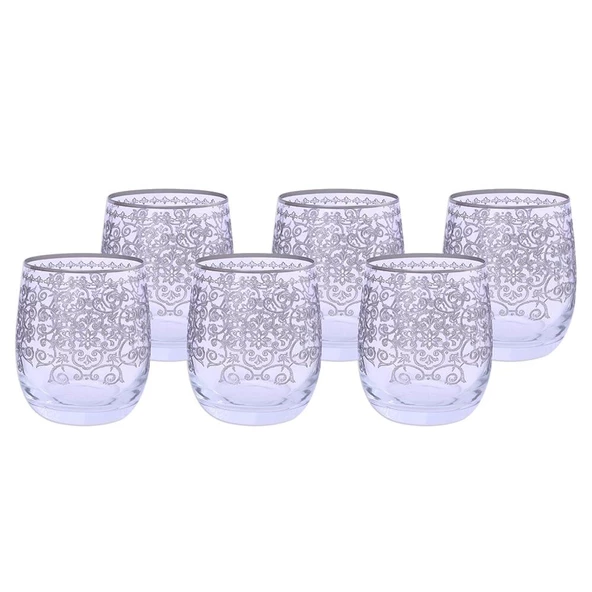 Decorium Viski Bardağı 6lı Patrice Platin 02 ARS 615 - Resim 2