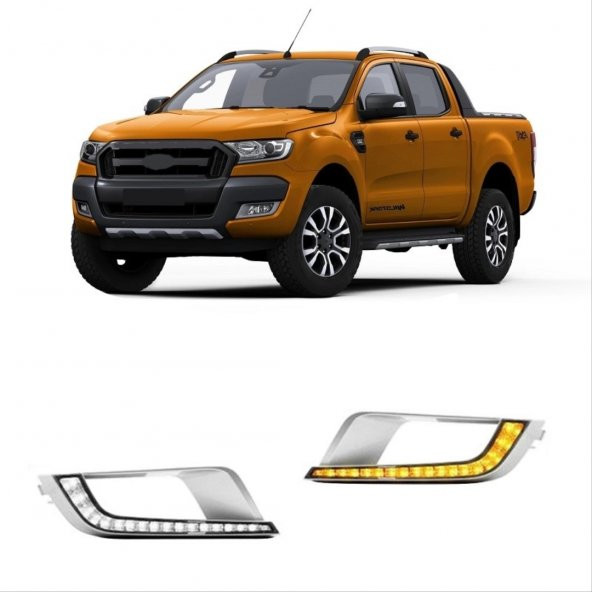 Sis Lamba Çerçevesi  Ledli Ford Ranger T7 Xlt 2015-2019 Uyumlu