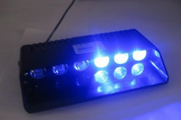 CAM İÇİ ÇAKAR LAMBA 6Lİ MAVİ KIRMIZI STROBE - 2