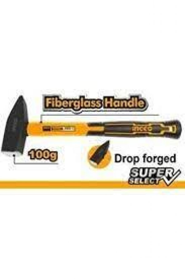 İngco Fiberglass Saplı Makinist Çekiç HMHS81001 100gr