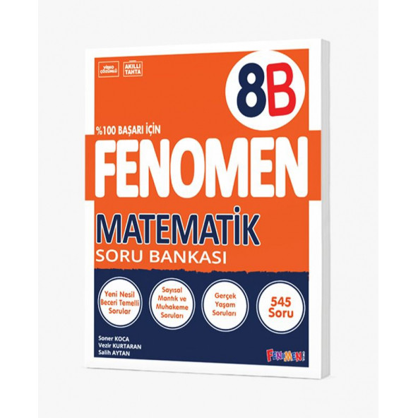 FENOMEN 8. sınıf Matematik B Soru Bankası ürün görseli