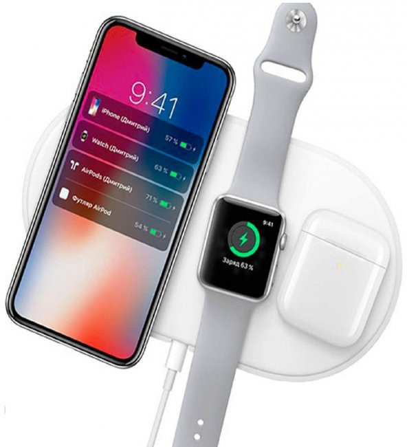 Global Air Power 3in1 Telefon/Saat/Airpods Wireless Kablosuz Şarj İstasyonu WNE0217