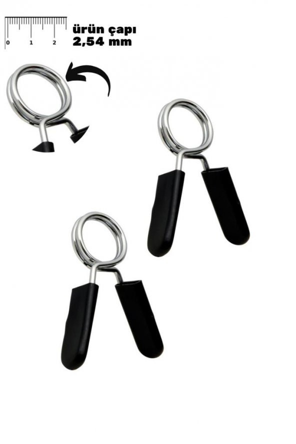 Busso Klips-20 Kısa Bar Kelebek Klips ( ÇİFT) - 2