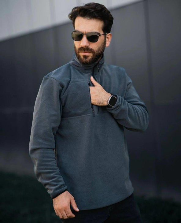 Yarım Fermuar Polar - 7