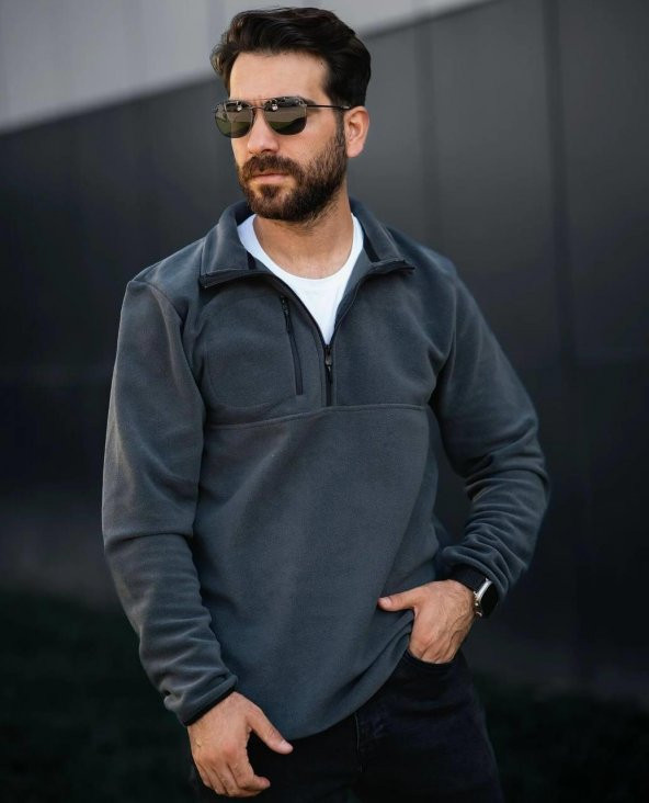 Yarım Fermuar Polar - 9