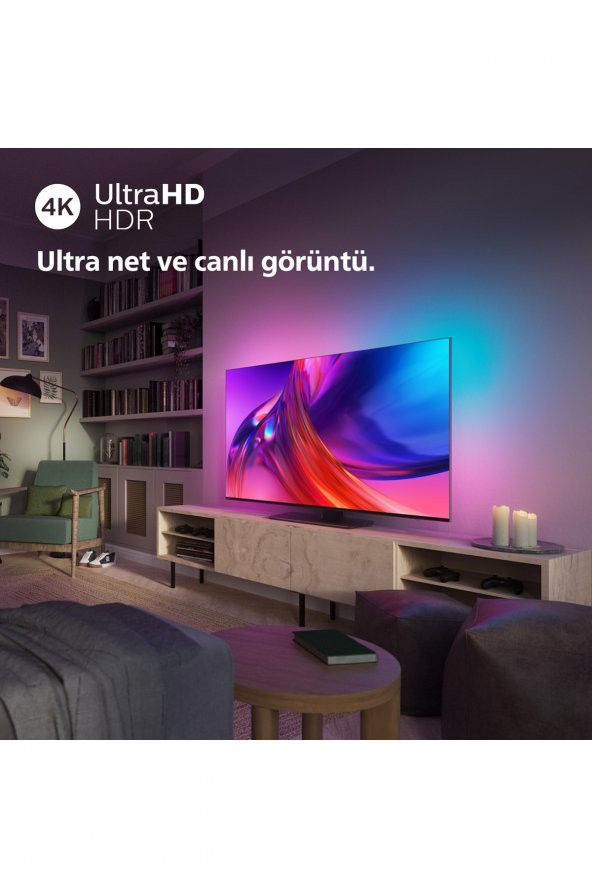 Philips 50PUS8808 50" 127 Ekran Uydu Alıcılı 4K Ultra HD Smart Ambilight LED TV - 5