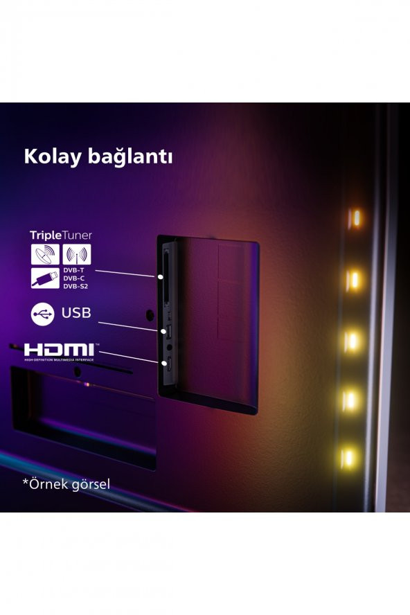 Philips 50PUS8808 50" 127 Ekran Uydu Alıcılı 4K Ultra HD Smart Ambilight LED TV - 10