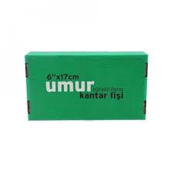 Umur Kantar Fişi 6x17 Cm 2 Nüsha 1000 Li Paket - 2