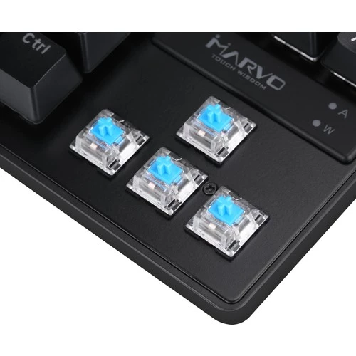 Marvo KG901TR Wired Jixian Blue Switch TKL Rainbow Full Mekanik Profesyonel Gaming Klavye