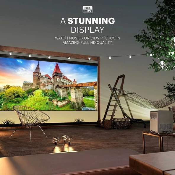KODAK FLIK HD10 Android TV 1080P FHD Akıllı Video Projektör Sistemi - 4