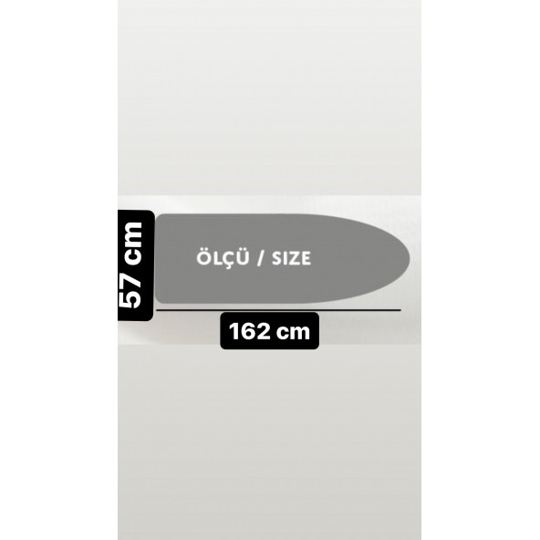 GERCELLA XXL LUXURY ÜTÜ MASASI KILIFI ÖRTÜSÜ BEZİ KIRMIZI - 3