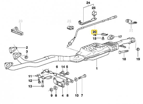 BMW E36 E38 VE E39 M52 MOTOR HELLA OKSİJEN SENSÖRÜ 11781427884 - Resim 5